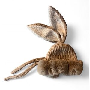 Dolls Kill Tan Bunny Ear Hat